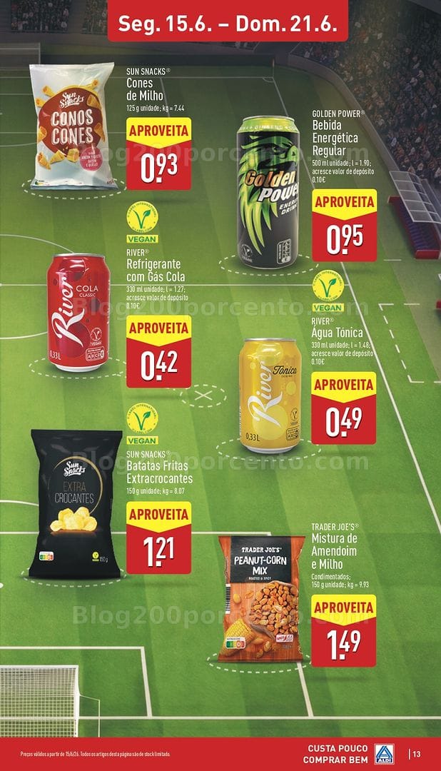Antevisão Folheto ALDI Promoções de 15 a 21 junho